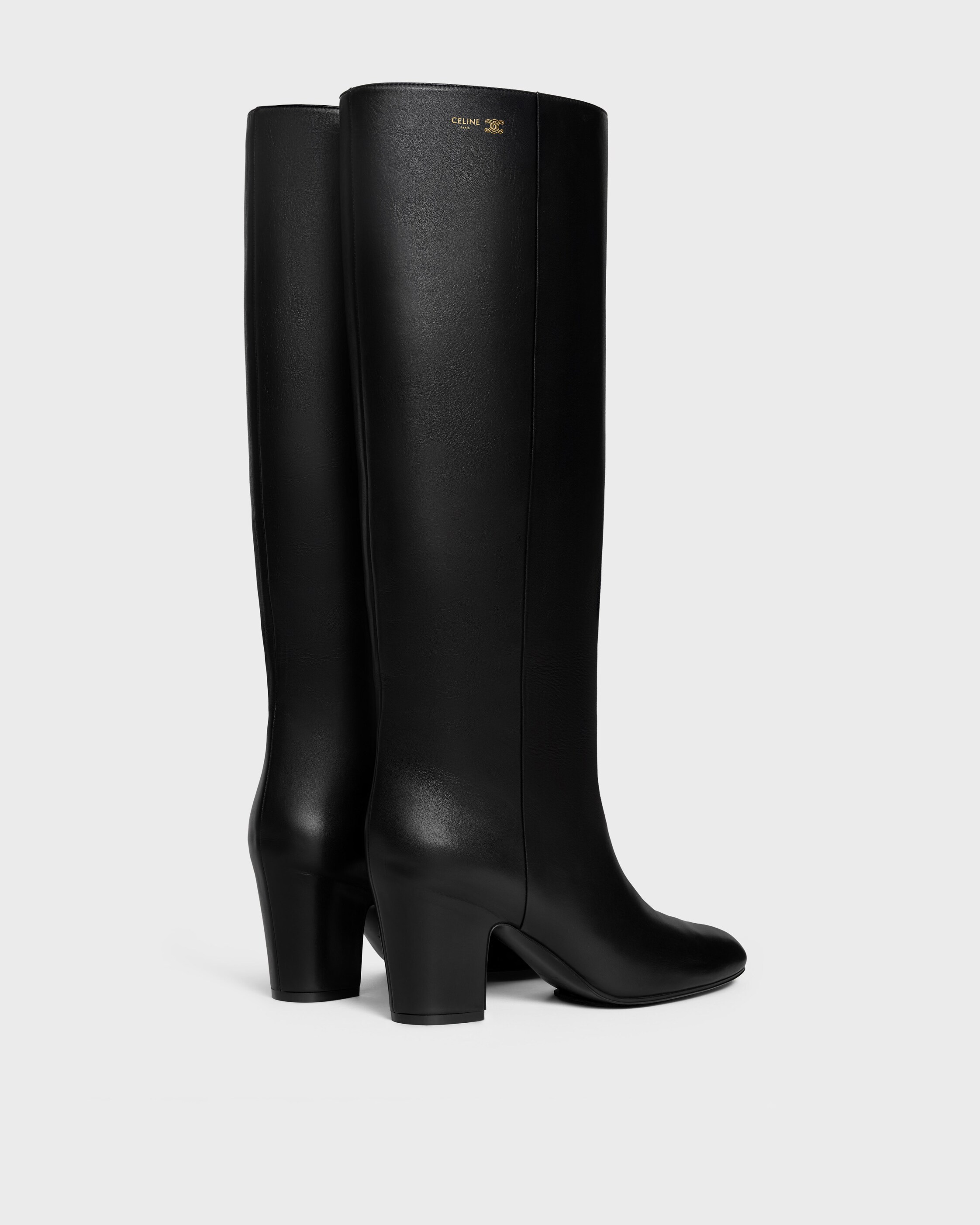 ICONIC - HIGH BOOT IN CALFSKIN - BLACK | CELINE