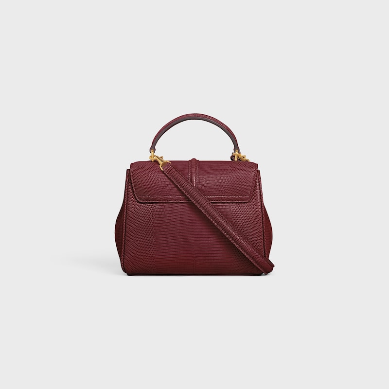 MINI 16 in Lizard - LIGHT BURGUNDY - MORE LINES - 1 | CELINE