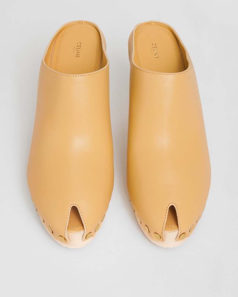ZOCCOLO CON TACCO RIVE IN PELLE DI VITELLO - ORMA | CELINE
