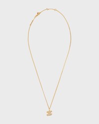 Triomphe Rhinestone Necklace in Brass with Gold Finish and Crystals - GOLD - EXCLUSIVE SELECTION - 2 | CELINE