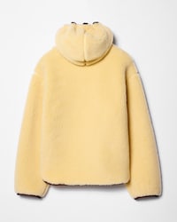 hooded jacket IN wool polar fleece - HONEY/BROWN -  - 2 | CELINE