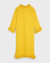 dress IN viscose and wool natté - GELB -  - 2 | CELINE