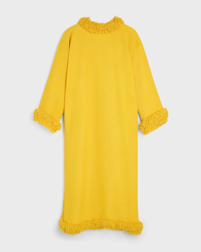 dress IN viscose and wool natté - JAUNE -  - 1 | CELINE