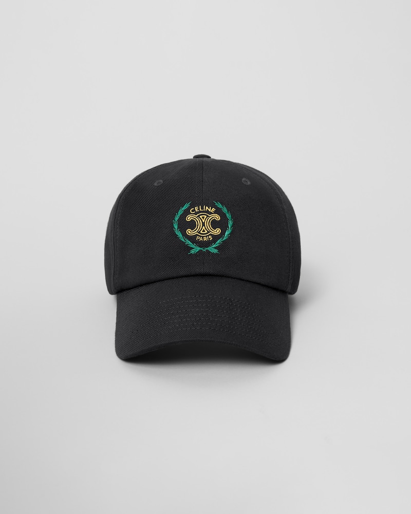 richelieu cap IN light cotton twill - BLACK -  - 1 | CELINE