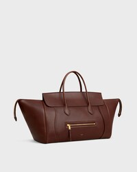 BIG LUGGAGE IN SUPPLE SHINY LAMBSKIN - DEEP BROWN - LUGGAGE - 2 | CELINE