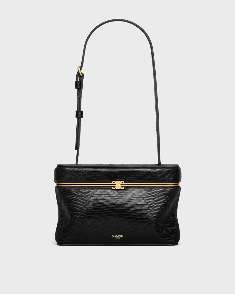 thin triomphe frame IN lizard - BLACK - EVENING - 1 | CELINE