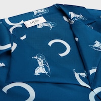 scout shirt IN SILK TWILL - NAVY/WHITE -  - 2 | CELINE