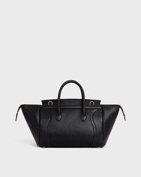 LUGGAGE PEQUEÑO DE PIEL DE CORDERO BRILLANTE FLEXIBLE - NEGRO - BOLSOS EN BANDOLERA - 2 | CELINE