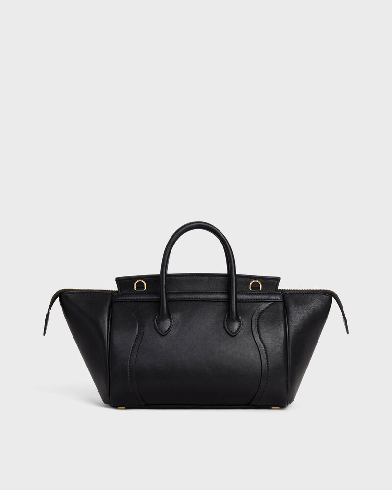 LITTLE LUGGAGE IN SUPPLE SHINY LAMBSKIN - BLACK - SHOULDER BAGS - 1 | CELINE