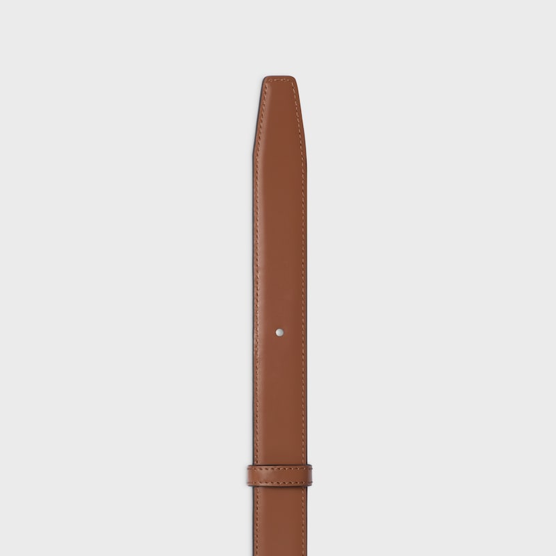 lanière de ceinture réversible 25MM TAURILLON - TAN / RICE -  - 1 | CELINE