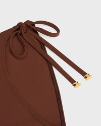 triomphe swimsuit botton in matte jersey - MACASSAR -  - 2 | CELINE