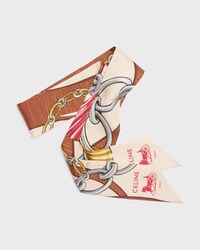 lavalliere IN silk twill - IVORY/BROWN/YELLOW -  - 1 | CELINE