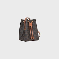 MICRO SAILOR IN TRIOMPHE CANVAS AND CALFSKIN - TAN - TRIOMPHE CANVAS - 2 | CELINE