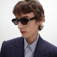 Black Frame 63 sunglasses in Acetate and Metal - BLACK / SILVER -  - 2 | CELINE