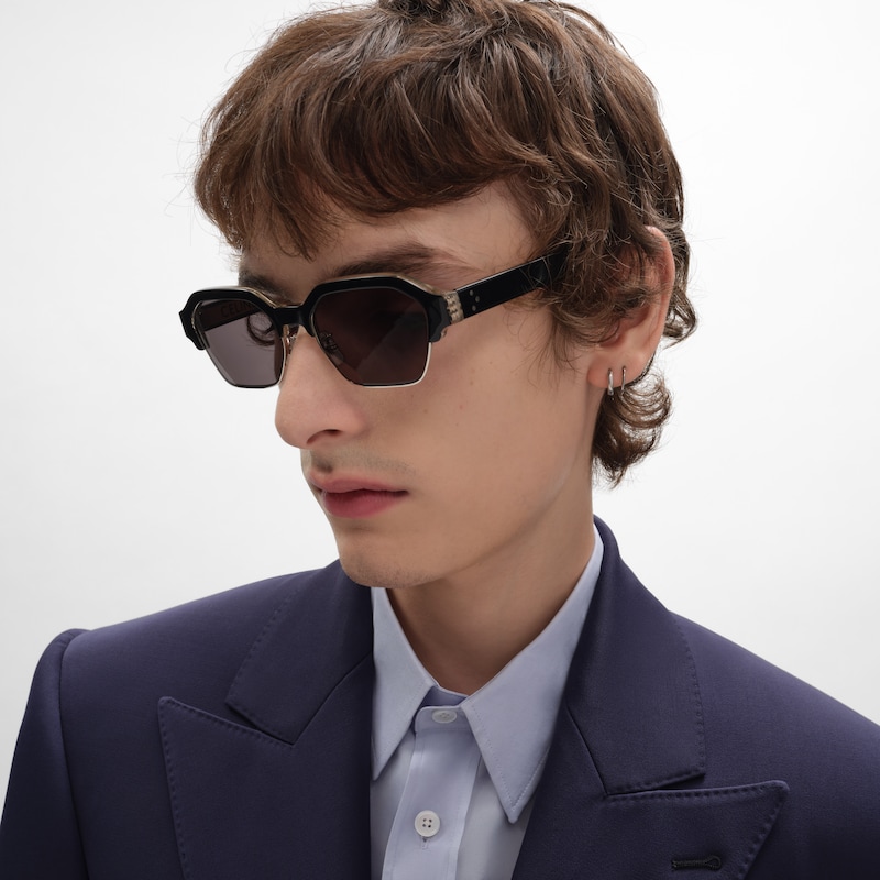 Black Frame 63 sunglasses in Acetate and Metal - BLACK / SILVER -  - 1 | CELINE