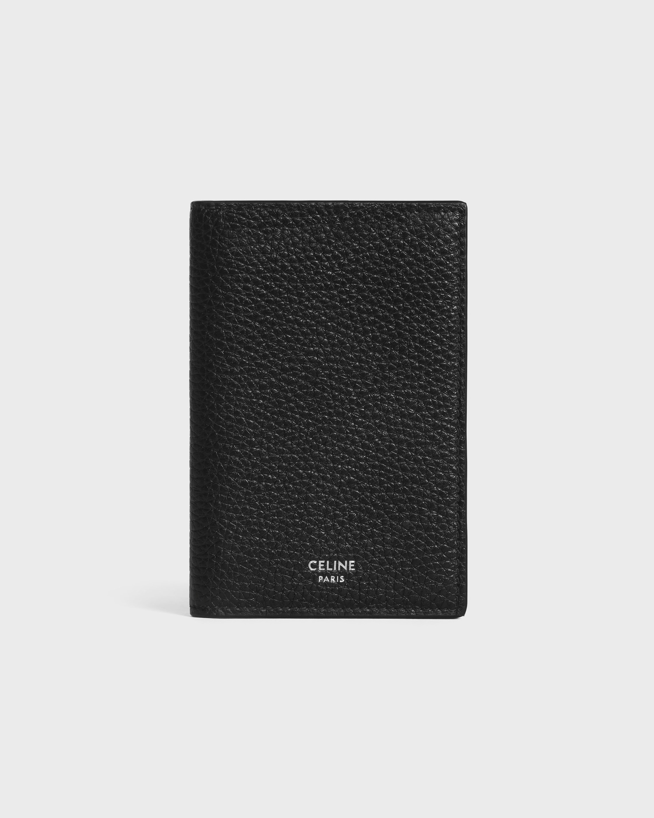 CELINE VERTICAL CARD HOLDER IN GRAINED CALFSKIN