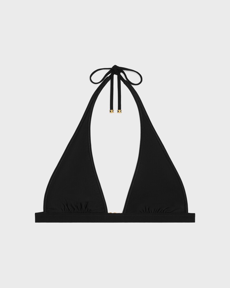 triangle top IN matte jersey - BLACK -  - 1 | CELINE