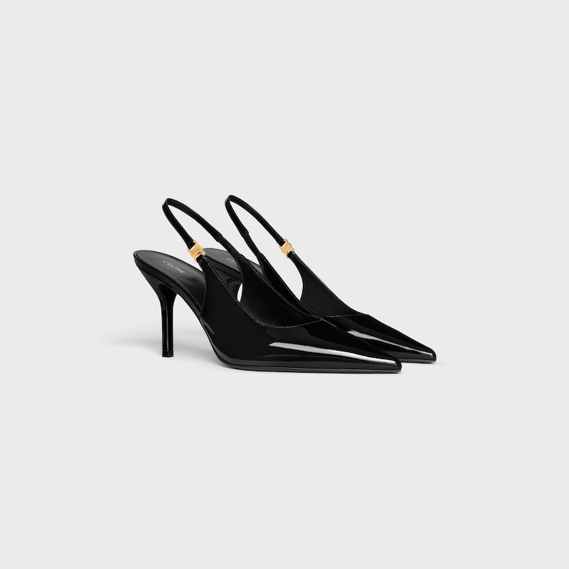 JUDY - TRIOMPHE PUMP IN PATENT CALFSKIN - BLACK -  - 1 | CELINE