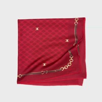 bandana IN MINI TRIOMPHE  SILK TWILL - FOX RED/BROWN -  - 2 | CELINE