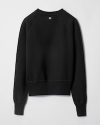 Sweatshirt aus Baumwollfleece - SCHWARZ/WEISS/ROT -  - 2 | CELINE