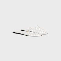 SCOOBIE BRAIDED MULE IN GOATSKIN - WHITE -  - 2 | CELINE