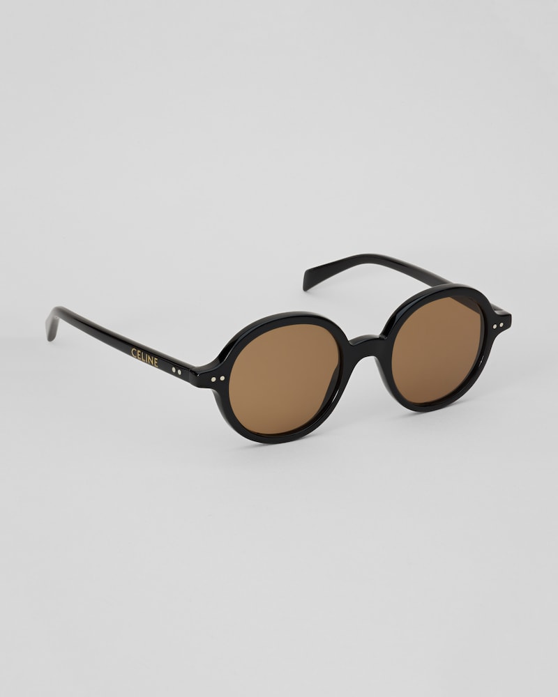 Lunettes de soleil Circle en Ac&eacute;tate - Noir -  - 1 | CELINE