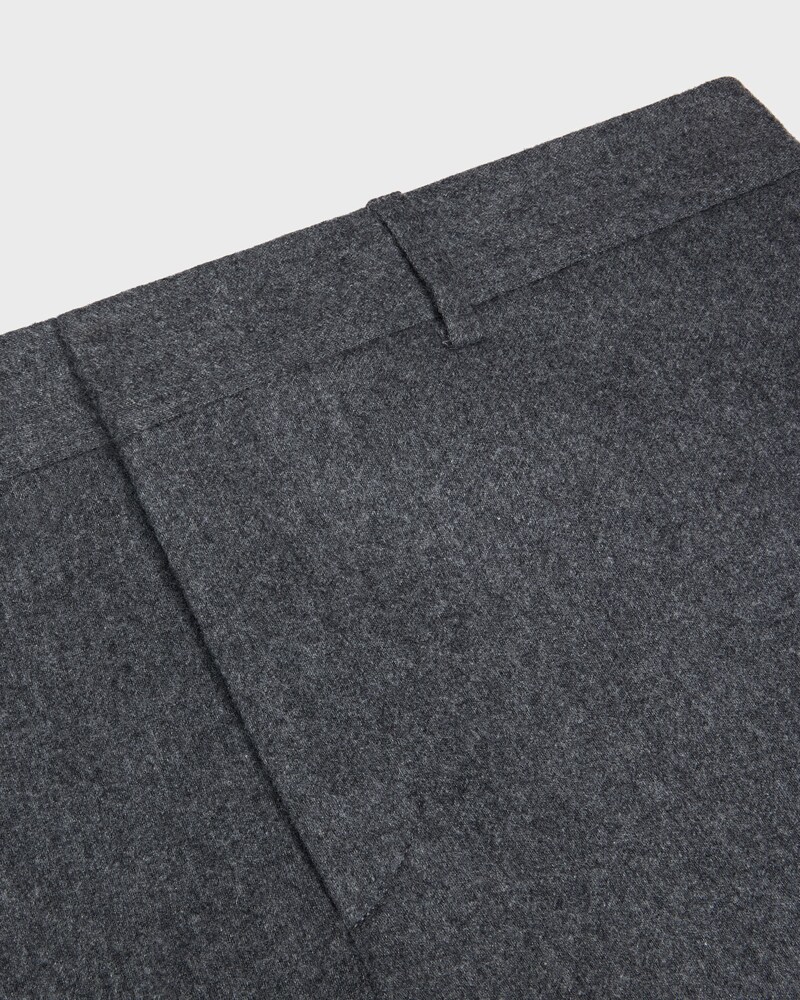 trousers IN CASHMERE FLANNEL - GRIS ANGLAIS -  - 1 | CELINE