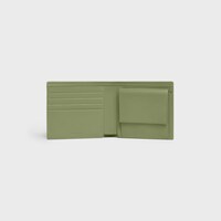 Bi-fold Wallet IN GRAINED CALFSKIN - LIGHT KHAKI - WALLETS - 2 | CELINE