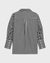 CAMISA DE ALGODÓN VICHY - NEGRO/MARFIL -  - 2 | CELINE