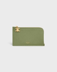 PORTE-CARTES LONG ZIPPé VEAU GRAINé - KAKI CLAIR - NOUVEAUTÉS - 1 | CELINE