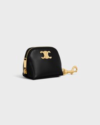 MICRO TRIOMPHE CHARM IN Shiny Calfskin - BLACK - CHARMS AND ACCESSORIES - 2 | CELINE