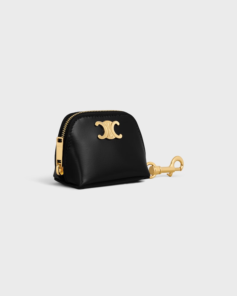 MICRO TRIOMPHE CHARM IN Shiny Calfskin - BLACK - CHARMS AND ACCESSORIES - 1 | CELINE
