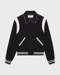 TEDDY JACKET IN CORDUROY - BLACK -  - 1 | CELINE