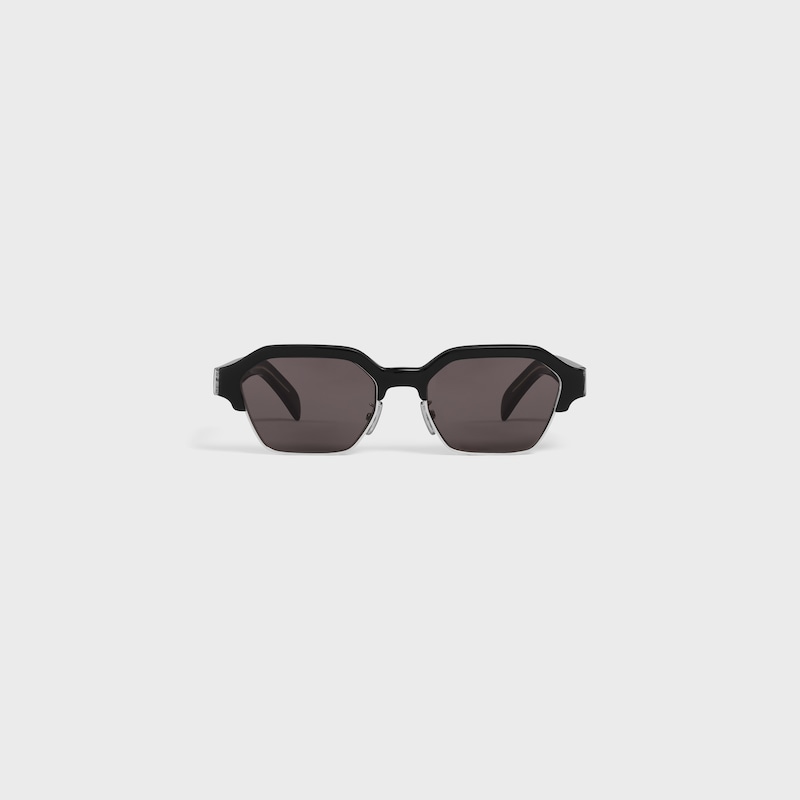 Black Frame 63 sunglasses in Acetate and Metal - BLACK / SILVER -  - 1 | CELINE