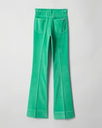 FLARE JEANS 005 IN velvet - BRIGHT GREEN LIGHT STONE WASH -  - 2 | CELINE