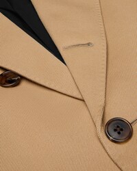 CHAQUETA DE CORTE RECTO DE LANA DIAGONAL - CARAMELO -  - 2 | CELINE