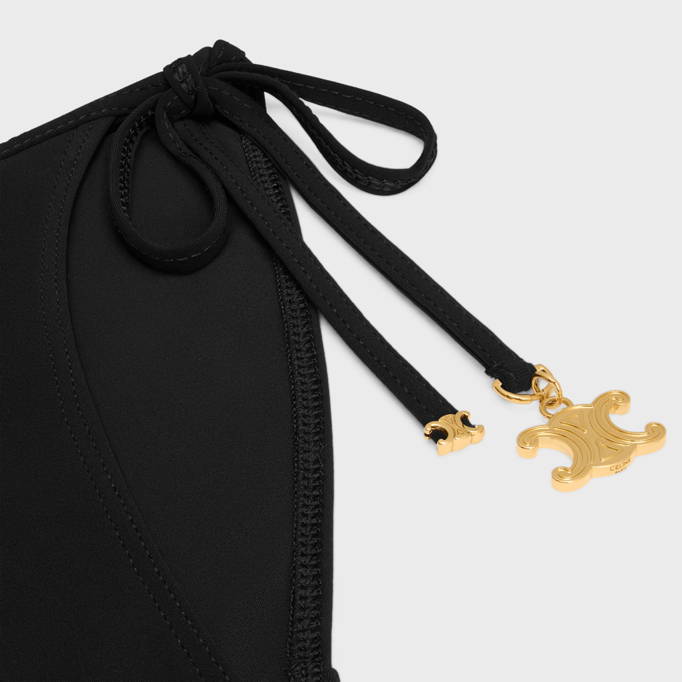 triomphe swimsuit bottom IN matte jersey - BLACK | CELINE