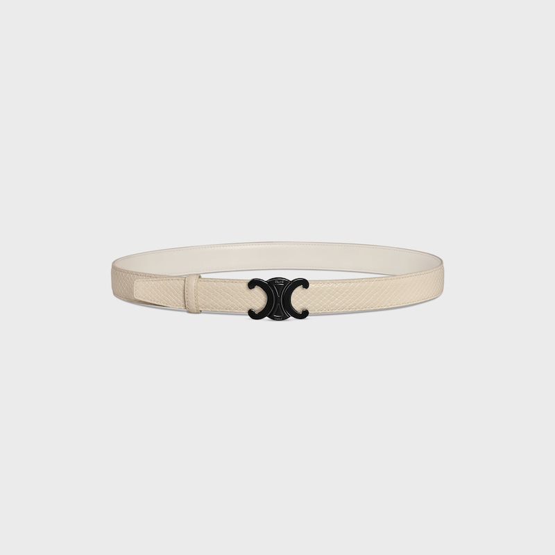 Reversible Strap 25MM IN TAURILLON LEATHER & PYTHON EMBOSSED CALFSKIN -  -  - 1 | CELINE