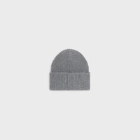 celine beanie IN wool cashmere - LIGHT GREY/GREY -  - 2 | CELINE