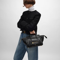 LITTLE LUGGAGE IN SUPPLE SHINY LAMBSKIN - BLACK - LUGGAGE - 2 | CELINE