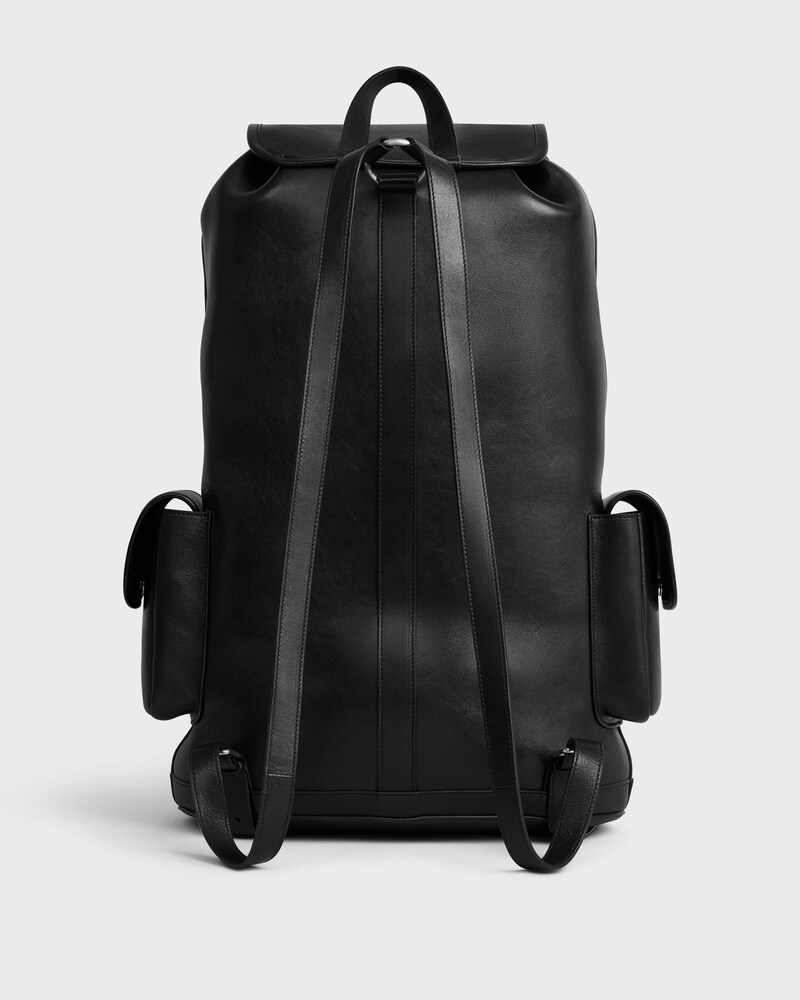 Sac à dos grand modèle EN AGNEAU BRILLANT - NOIR - NOUVEAUTÉS - 1 | CELINE
