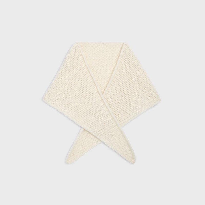 bandana in cashmere e seta - Off-white -  - 1 | CELINE