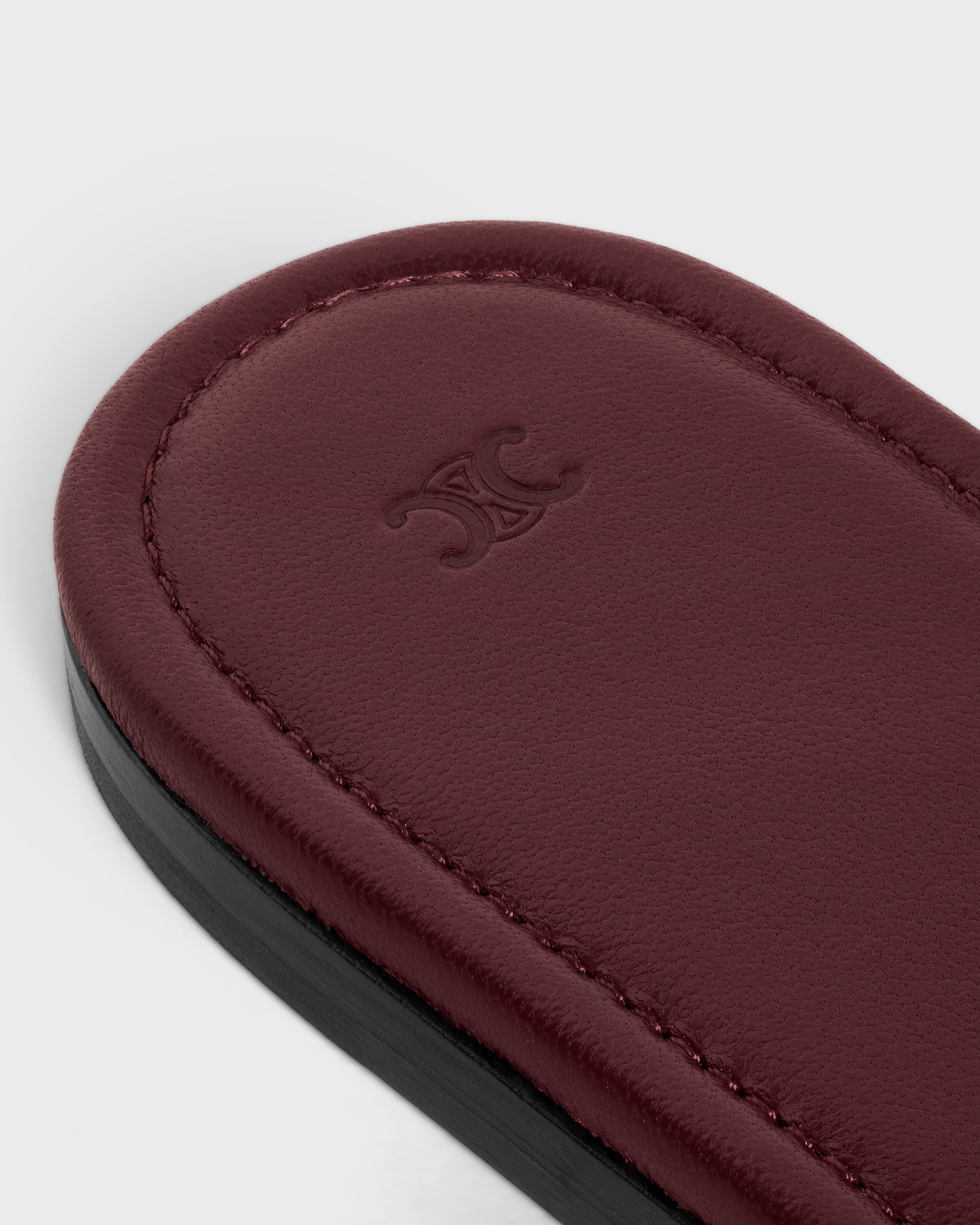 COAST MULE IN LAMBSKIN - BURGUNDY | CELINE