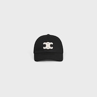 triomphe baseball cap in cotton - BLACK -  - 2 | CELINE