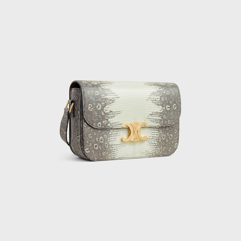 SAC TRIOMPHE CLASSIQUE l&eacute;zard - NATUREL - TRIOMPHE - 1 | CELINE