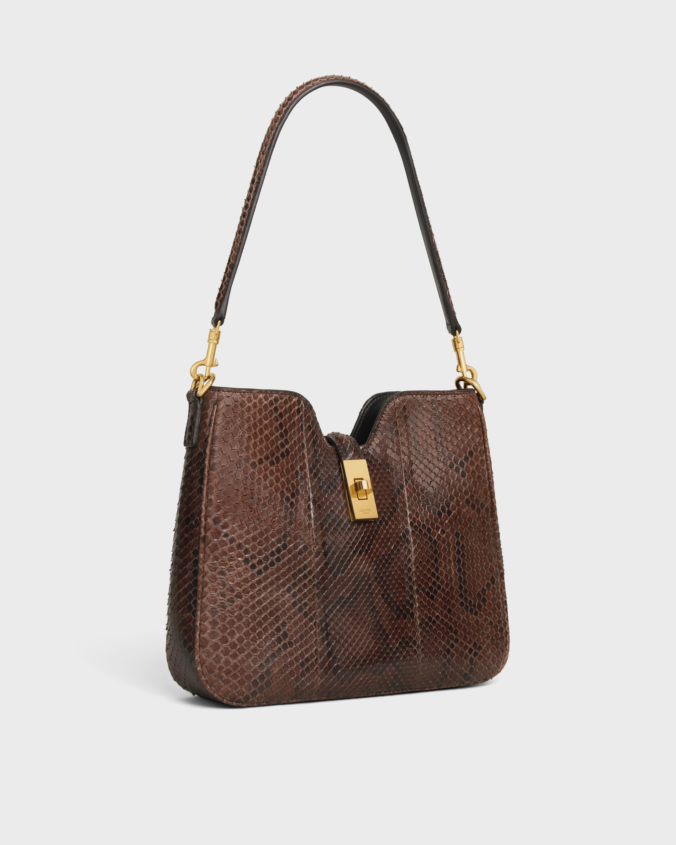 SMALL CAMILLE 16 SOFT BAG IN Python - HICKORY | CELINE