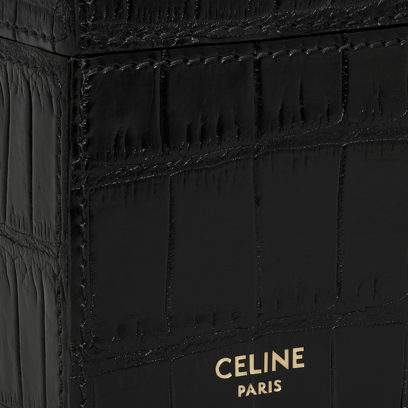 Case 1 Perfume 100ml in Crocodile - Black - CELINE MAISON - 1 | CELINE