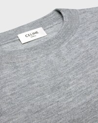 JERSEY CON CUELLO REDONDO DE CACHEMIRA FINA - GRIS -  - 2 | CELINE