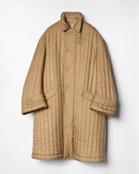 quilted coat IN light nylon - SAND -  - 1 | CELINE