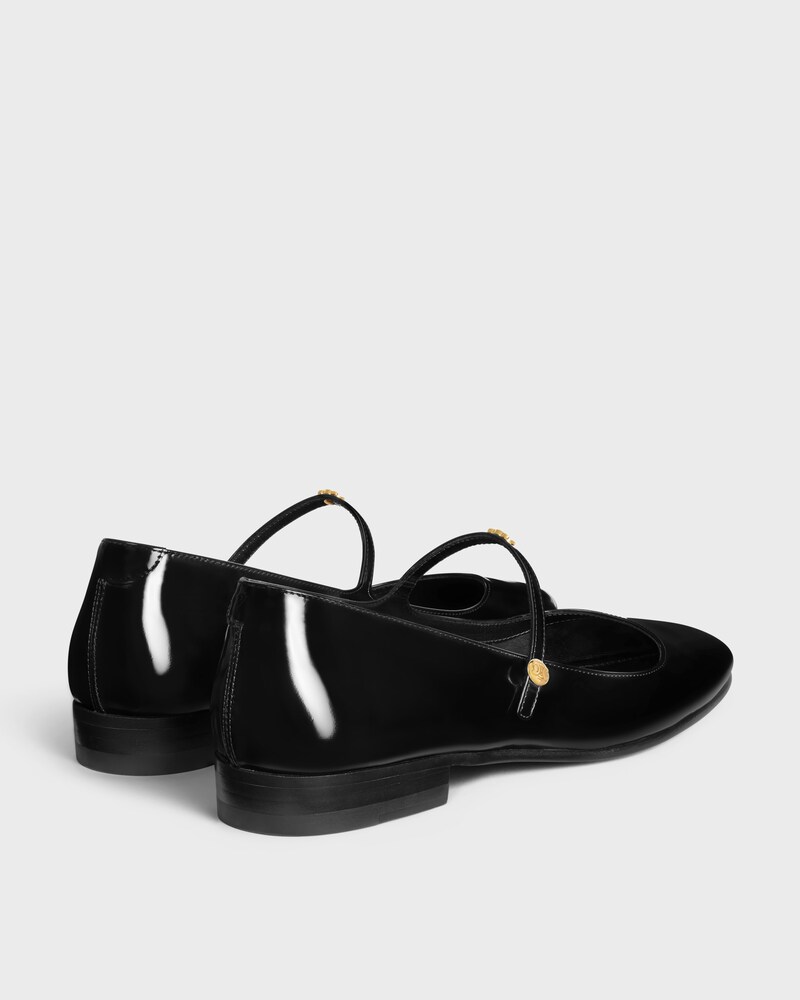 CITY BALLERINA IN GLOSSY CALFSKIN - BLACK -  - 1 | CELINE